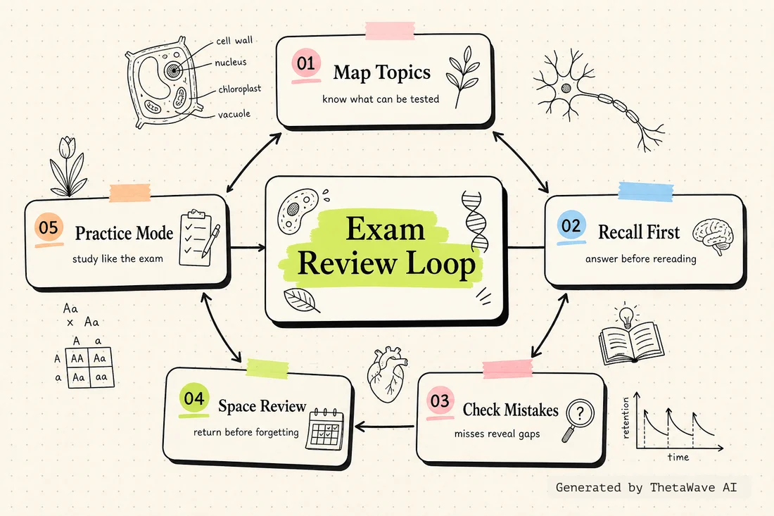 Mindmap zu The Ultimate Biology Review - Last Night Review - Biology in 1 hour!