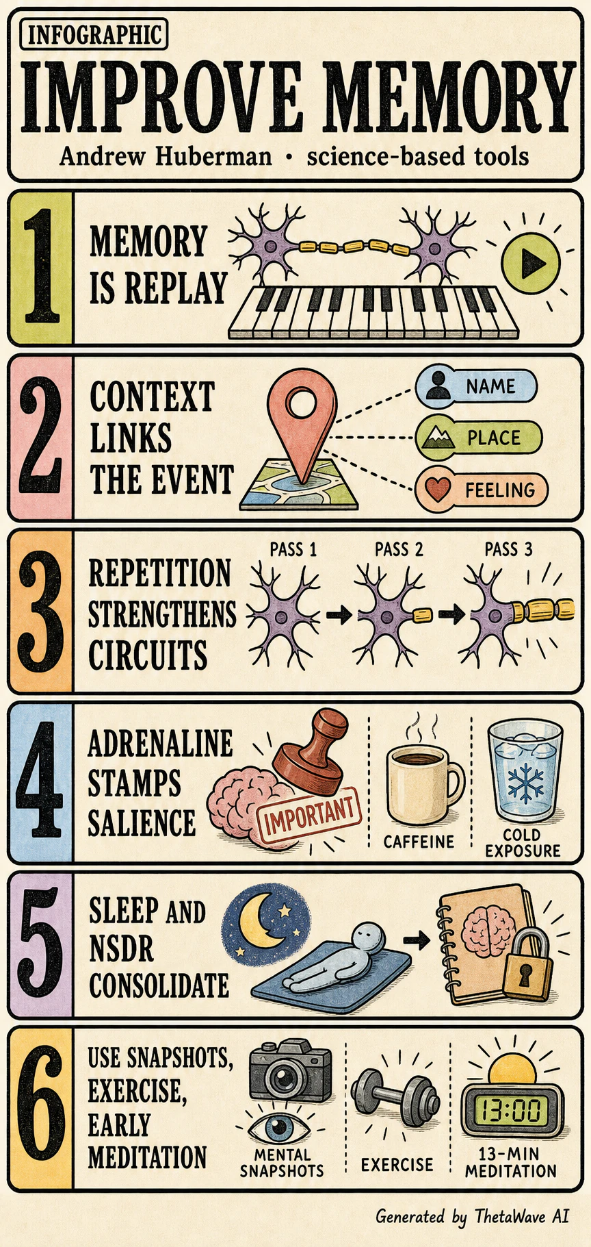 Infografik zu Understand & Improve Memory Using Science-Based Tools