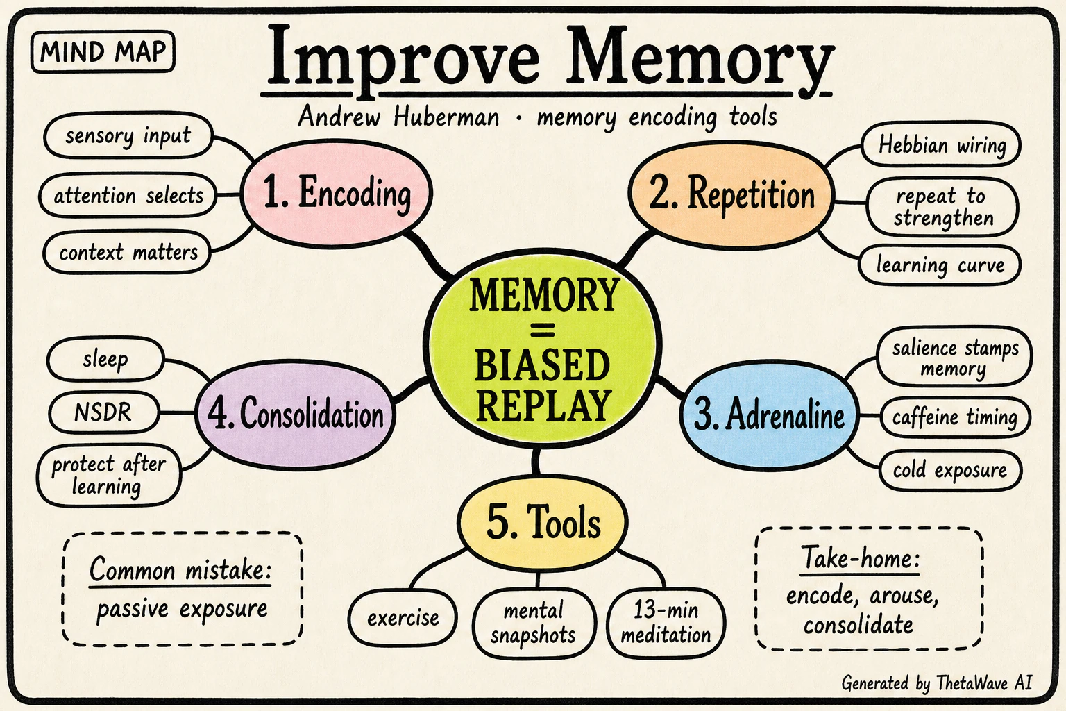 Mindmap zu Understand & Improve Memory Using Science-Based Tools