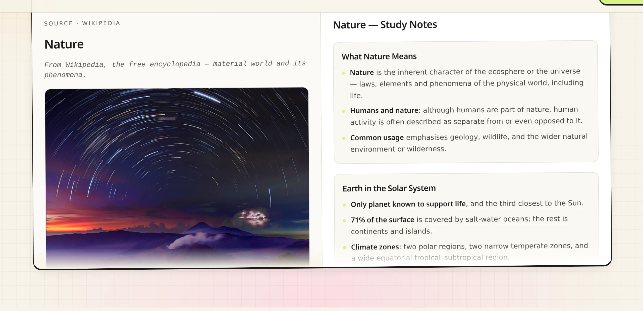 ThetaWave notes generator demo for Nursing